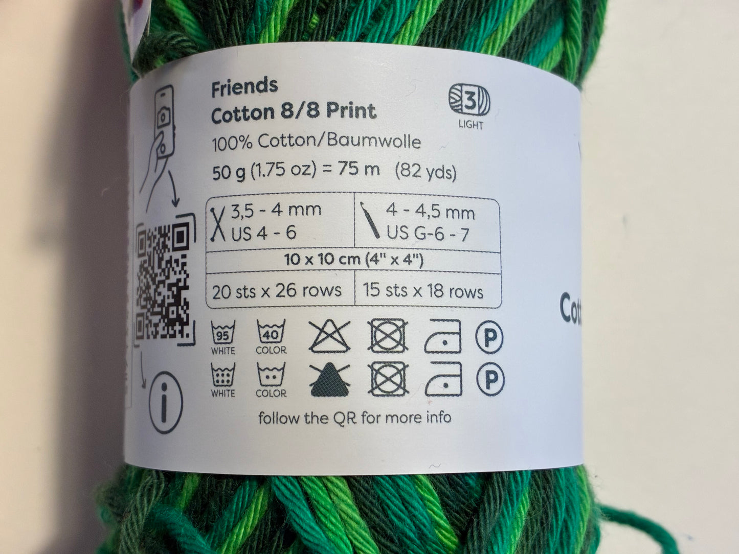 Friends cotton 8/8 print