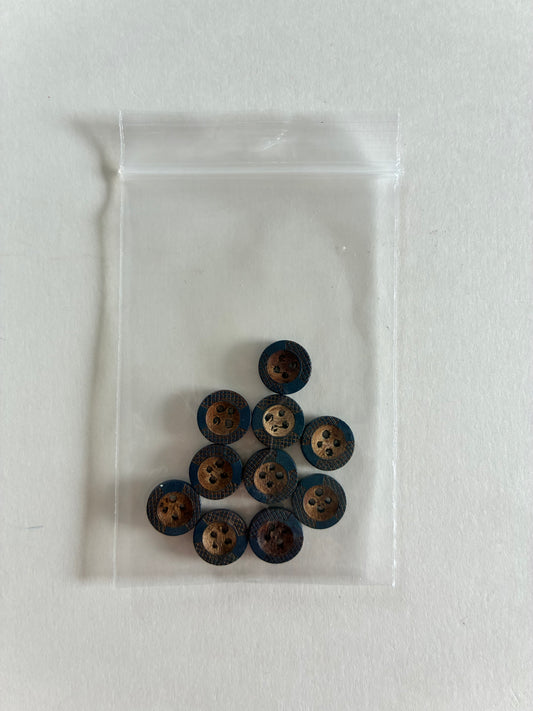 Boutons en bois 10mm