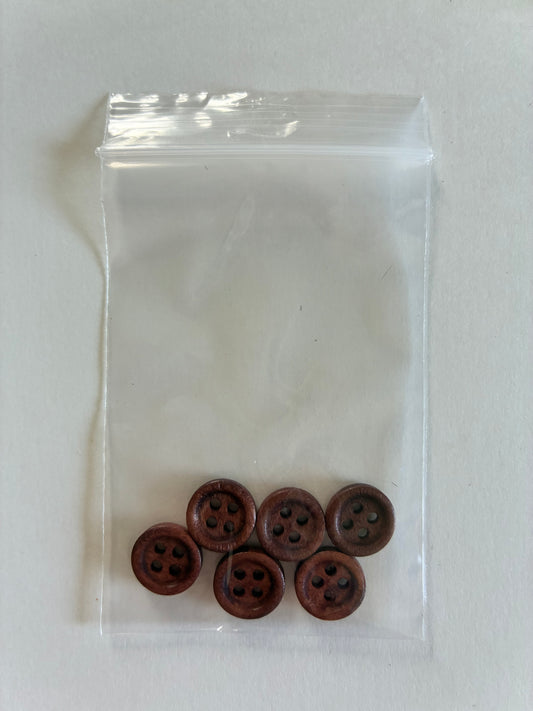 Boutons en bois 11mm
